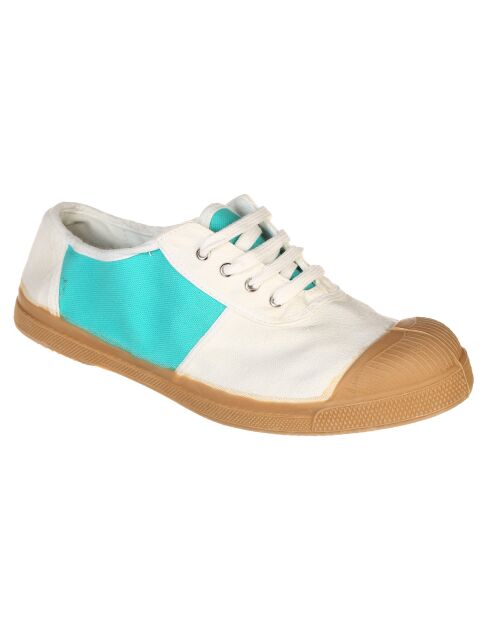 Tennis basses Old School lacets turquoise