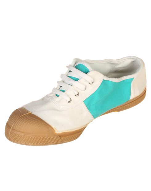 Tennis basses Old School lacets turquoise