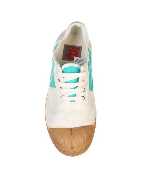 Tennis basses Old School lacets turquoise