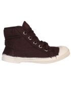 Tennis montantes Mid lacets aubergine