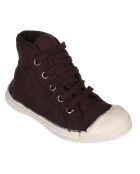 Tennis montantes Mid lacets aubergine