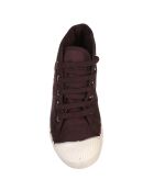 Tennis montantes Mid lacets aubergine