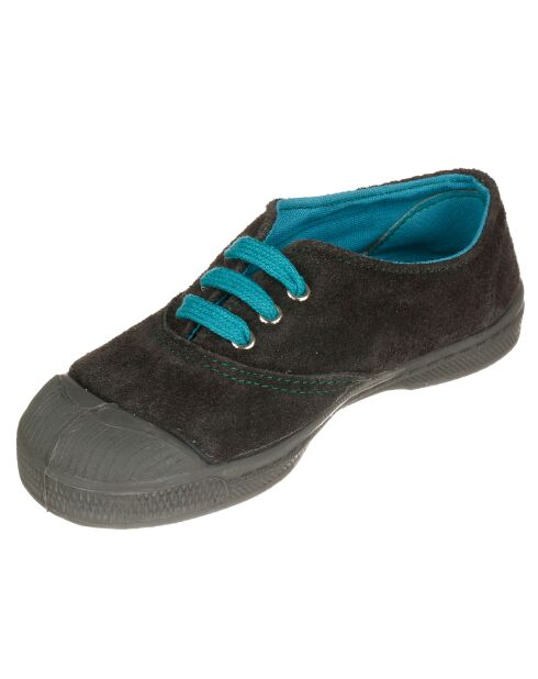 Tennis en Velours de Cuir grises