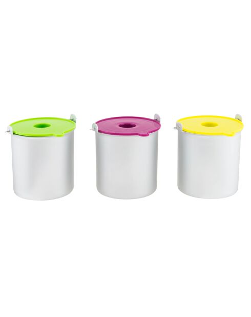 3 mehrfarbige HF180-Turbinenschalen