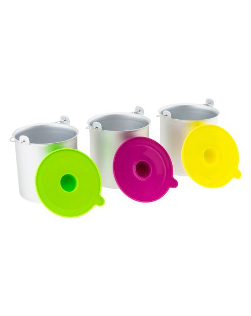 3 mehrfarbige HF180-Turbinenschalen