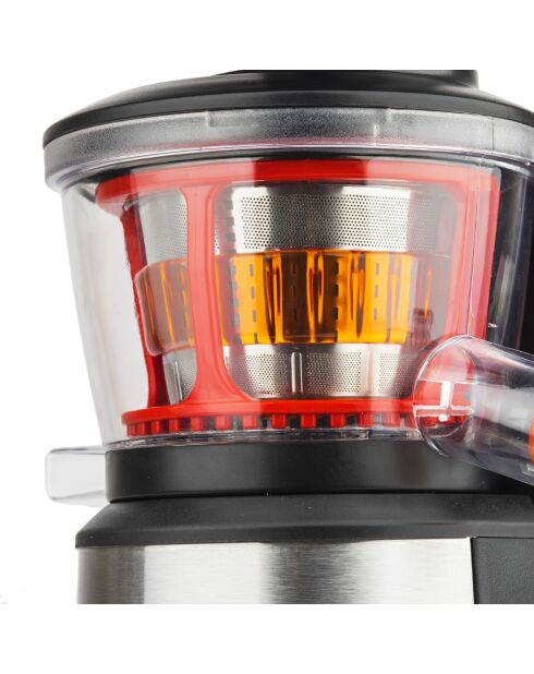 Geräuschloser Saftpresse GSX12 Edelstahl/schwarz/transparent - 400W