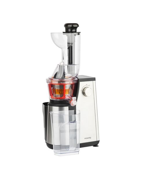 Extracteur de jus vertical GSX18 inox/noir/transparent - 400W