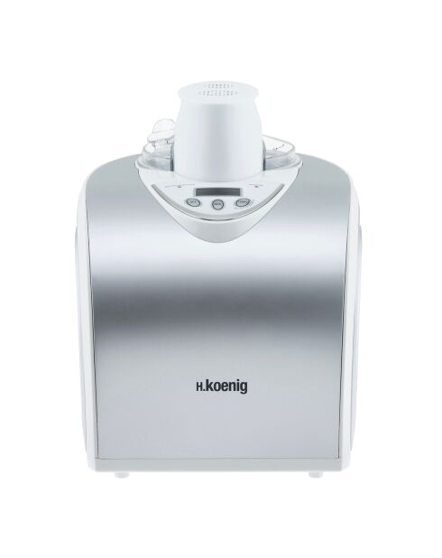 HF180 1L Aluminium/transparente Eismaschine - 135W