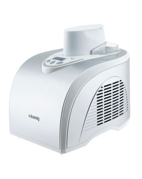 HF180 1L Aluminium/transparente Eismaschine - 135W