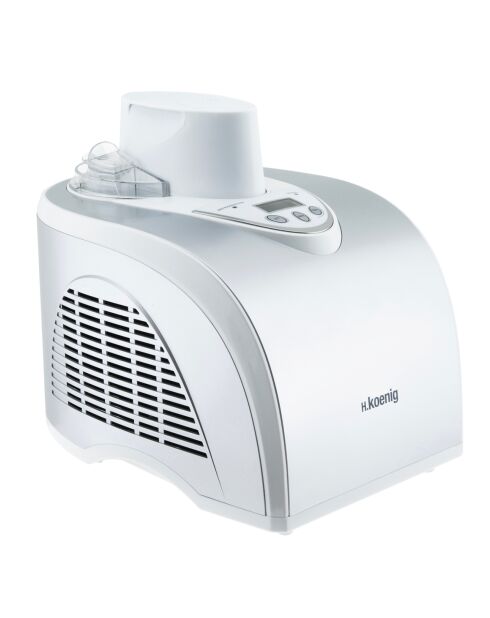 HF180 1L Aluminium/transparente Eismaschine - 135W