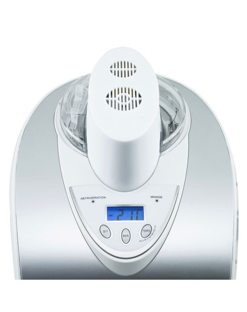 HF180 1L Aluminium/transparente Eismaschine - 135W