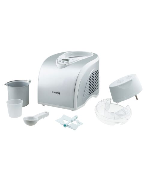 HF180 1L Aluminium/transparente Eismaschine - 135W