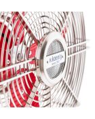 Ventilateur silencieux JOE50 Design rouge/métal - D.25 cm
