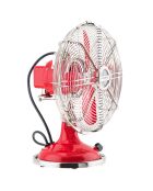 Ventilateur silencieux JOE50 Design rouge/métal - D.25 cm