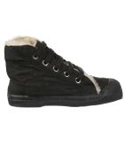 Tennis montantes Mid Fourrées lacets gris foncé
