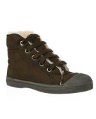 Tennis montantes Mid Fourrées lacets kaki
