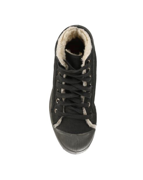 Tennis montantes Mid Fourrées lacets grises