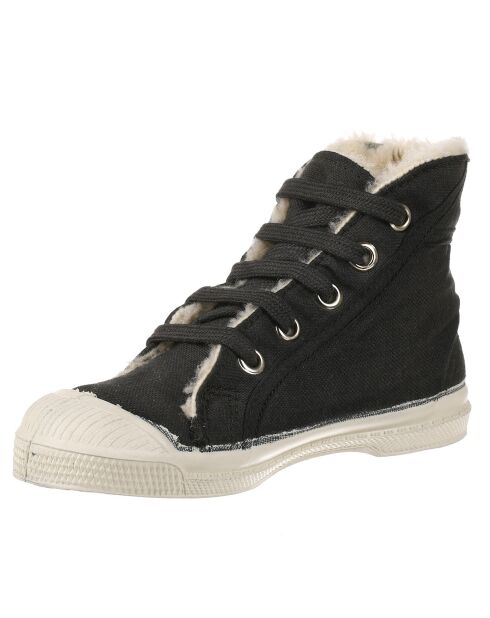 Tennis montantes Mid Fourrées lacets grises