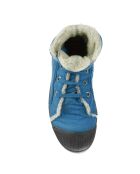 Tennis montantes Mid Fourrées lacets turquoise