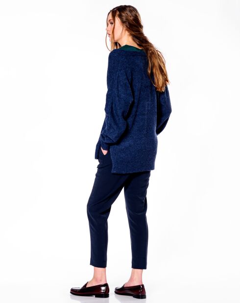 Pull en Laine mélangée Gorgier marine