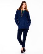 Pull en Laine mélangée Gorgier marine