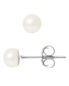Boucles d'oreilles Emma Argent Perles d'Eau Douce blanches