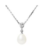 Collier Nora Argent Perle d'Eau Douce blanche