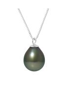 Collier Lisev Argent Perle de Tahiti noire