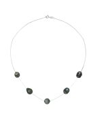 Collier Olivia Argent Perles de Tahiti noires