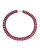 2-reihige Süßwasserperlenkette mit Kirsche