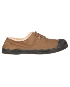Tennis basses Fourrées lacets beiges
