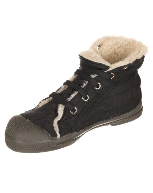 Tennis montantes Mid Fourrées lacets grises