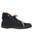 Tennis montantes Mid Fourrées lacets marine