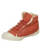 Tennis montantes Mid Fourrées lacets vieux rose