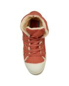 Tennis montantes Mid Fourrées lacets vieux rose