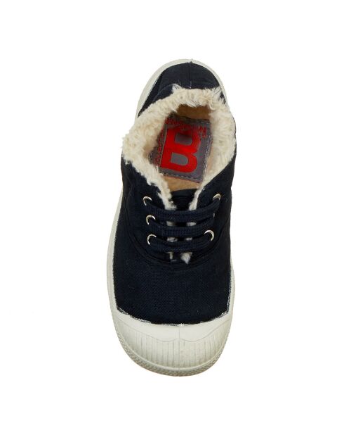 Tennis basses Lacet Fourrées navy