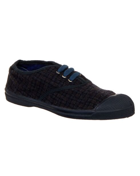 Tennis basses Katherine lacets marine/bleu