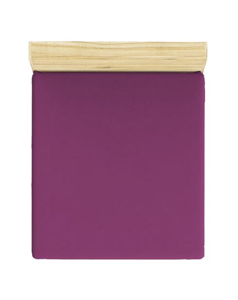 Drap housse renfocré Classic prune