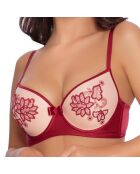 Soutien-gorge Mehendi bordeaux/beige