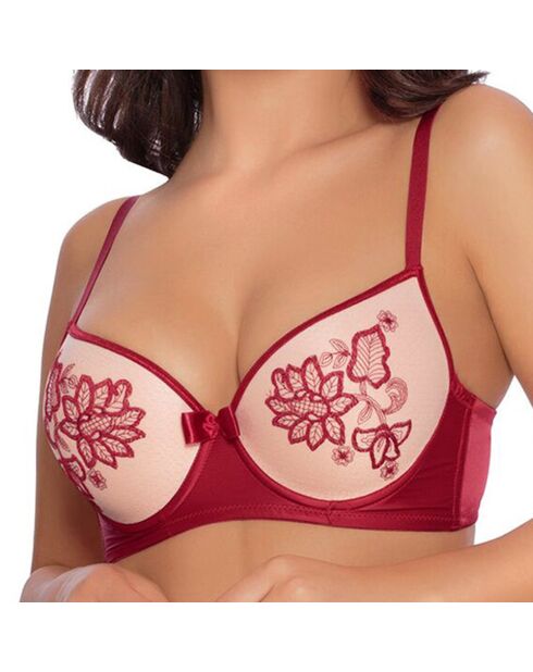 Soutien-gorge Mehendi bordeaux/beige
