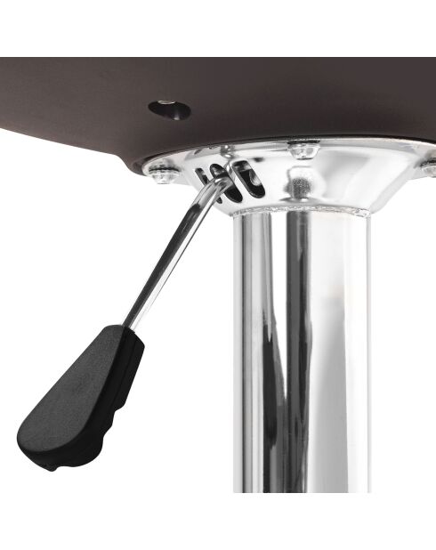 2 Chaises hautes Karl noires - 39x42x82 cm