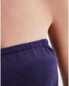 Bustier en Cachemire & Lurex myrtille