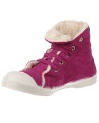 Tennis montantes Mid Fourrées lacets violine