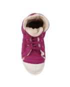 Tennis montantes Mid Fourrées lacets violine