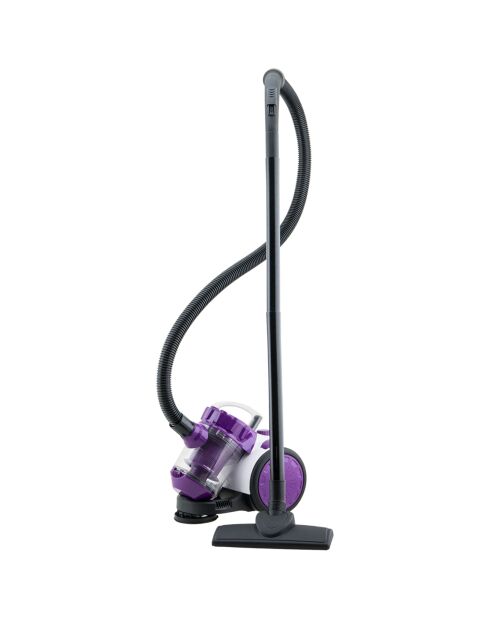 Zwart/paarse multicyclonische stofzuiger zonder zak - 1,5 liter