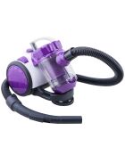 Zwart/paarse multicyclonische stofzuiger zonder zak - 1,5 liter