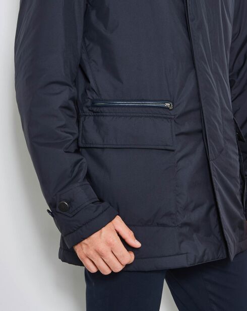 Blouson en flanelle Mayfair bleu marine