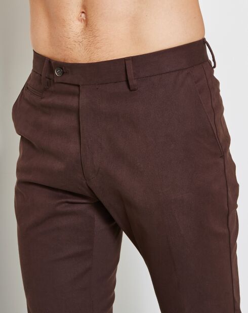 Pantalon Twill Stretch marron