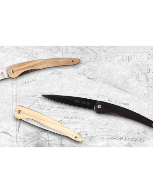 Couteau bois genévrier aventurier naturel - 20 cm
