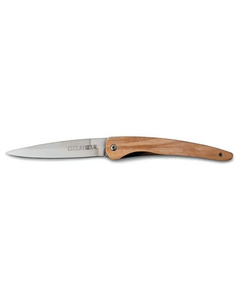Couteau bois olivier aventurier naturel - 20 cm